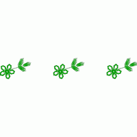 绿色花朵图案重复排列 免费小花系列5千针以