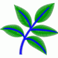 绿色叶片植物图案 免费小花系列5千针以下