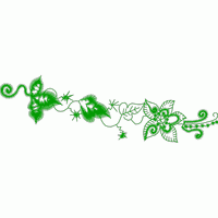 绿色藤蔓花卉刺绣图案 免费小花系列5千针以