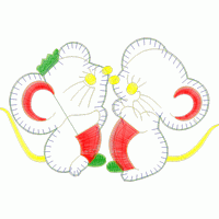卡通大象刺绣图案 免费童装卡通花样