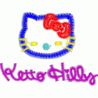 Hello Kitty刺绣图案 免费童装卡通花样