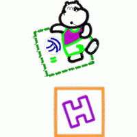 卡通动物打排球图案 免费童装卡通花样