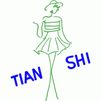 绿色刺绣女郎图案 免费童装卡通花样