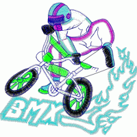 BMX自行车手动态图案 免费童装卡通花样
