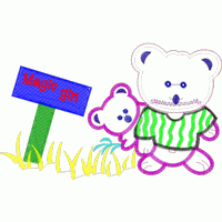 魔法森林小熊 免费童装卡通花样