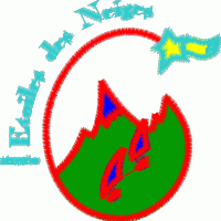 雪豹与山峰徽章 免费童装卡通花样
