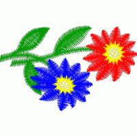 刺绣花朵图案 免费床上用品花边窗帘