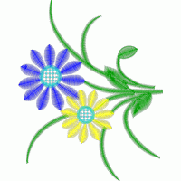 刺绣花卉图案 免费床上用品花边窗帘