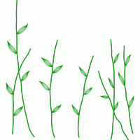 绿色藤蔓植物图案 免费床上用品花边窗帘