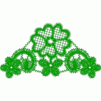 绿色蕾丝花边图案 免费床上用品花边窗帘