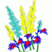 彩色植物三维模型 免费中花系列5千-1万针