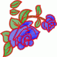刺绣玫瑰花图案 免费中花系列5千-1万针