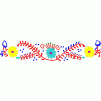 彩色花卉刺绣图案 免费中花系列5千-1万针