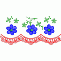 刺绣花卉与蕾丝边饰图案 免费中花系列5千-1