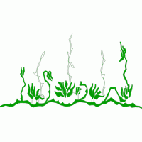 绿色植物装饰图案 免费中花系列5千-1万针