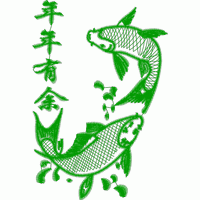 年年有余鱼纹绣样 免费中花系列5千-1万针