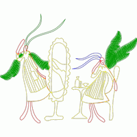 彩色刺绣风格的奇幻生物 免费中花系列5千-1