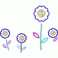 彩色刺绣花朵图案 免费大花系列1万针以上