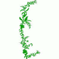 绿色植物刺绣图案 免费大花系列1万针以上