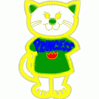 卡通猫穿公主裙 免费童装卡通花样