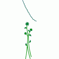 绿色植物刺绣图案 免费中花系列5千-1万针