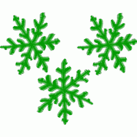 绿色雪花图案设计 免费中花系列5千-1万针