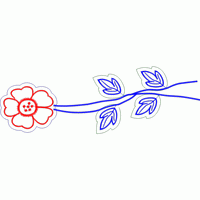 刺绣花卉图案设计图 免费中花系列5千-1万针