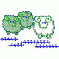 绿色羊群图案设计图 羊免费花样
