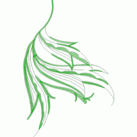 绿色植物刺绣图案 免费花样
