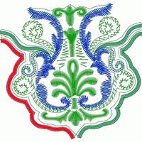 彩色刺绣花纹图案 免费花样