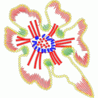 刺绣花卉图案设计图 免费花样