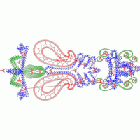 复杂分子结构三维模型 免费花样