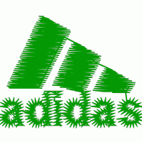 绿色阿迪达斯标志刺绣 adidas免费花样