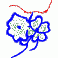 刺绣花卉图案设计图 免费花样