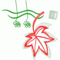 刺绣植物图案设计图 免费花样