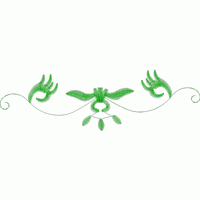 绿色植物装饰图案 免费花样