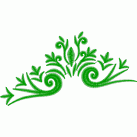 绿色植物装饰图案 免费花样