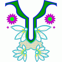 彩色刺绣服装领口设计图 免费花样