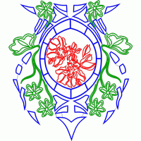 彩色花卉刺绣图案设计 免费花样