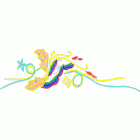 彩色刺绣花卉图案 免费花样