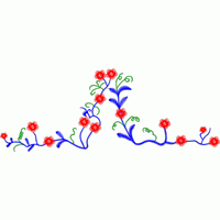 彩色花卉刺绣图案 免费花样