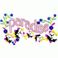 刺绣风格“Paradise”花卉装饰 免费花样