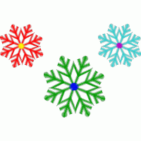彩色雪花图案设计 免费花样