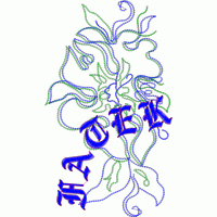 刺绣花卉图案设计图 免费花样