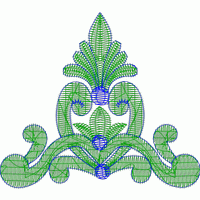 绿色植物装饰图案 免费花样