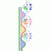 彩色刺绣花边图案 免费花样