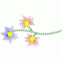粒子相互作用示意图 免费花样