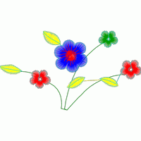 彩色花朵图案设计 免费花样