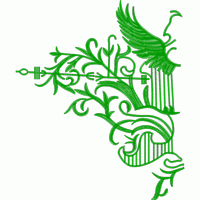 绿色植物装饰图案 免费花样