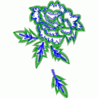 刺绣玫瑰花图案 免费花样